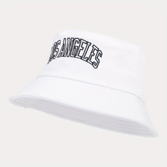 Retro Letter Embroidery Fisherman Hat Outdoor Sun Protection