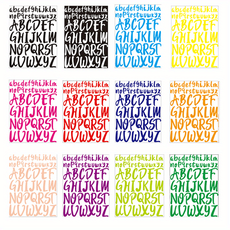 Colorful Rainbow Doorplate Address Number Vinyl PVC Sticker