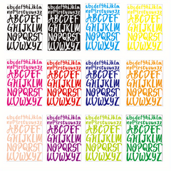 Colorful Rainbow Doorplate Address Number Vinyl PVC Sticker