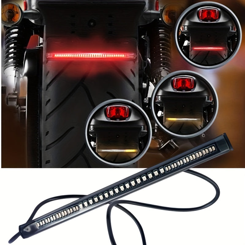 48 LED Universal Motorcycle Brake & Turn Light Strip Waterproof