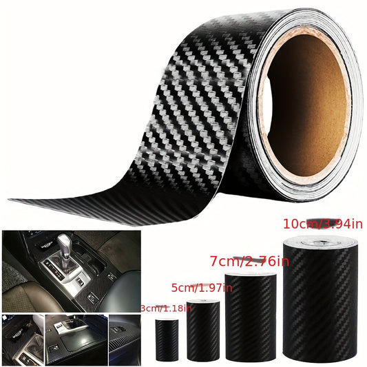 3D Carbon Fiber Car Stickers Scratch-Blocking Waterproof Decals