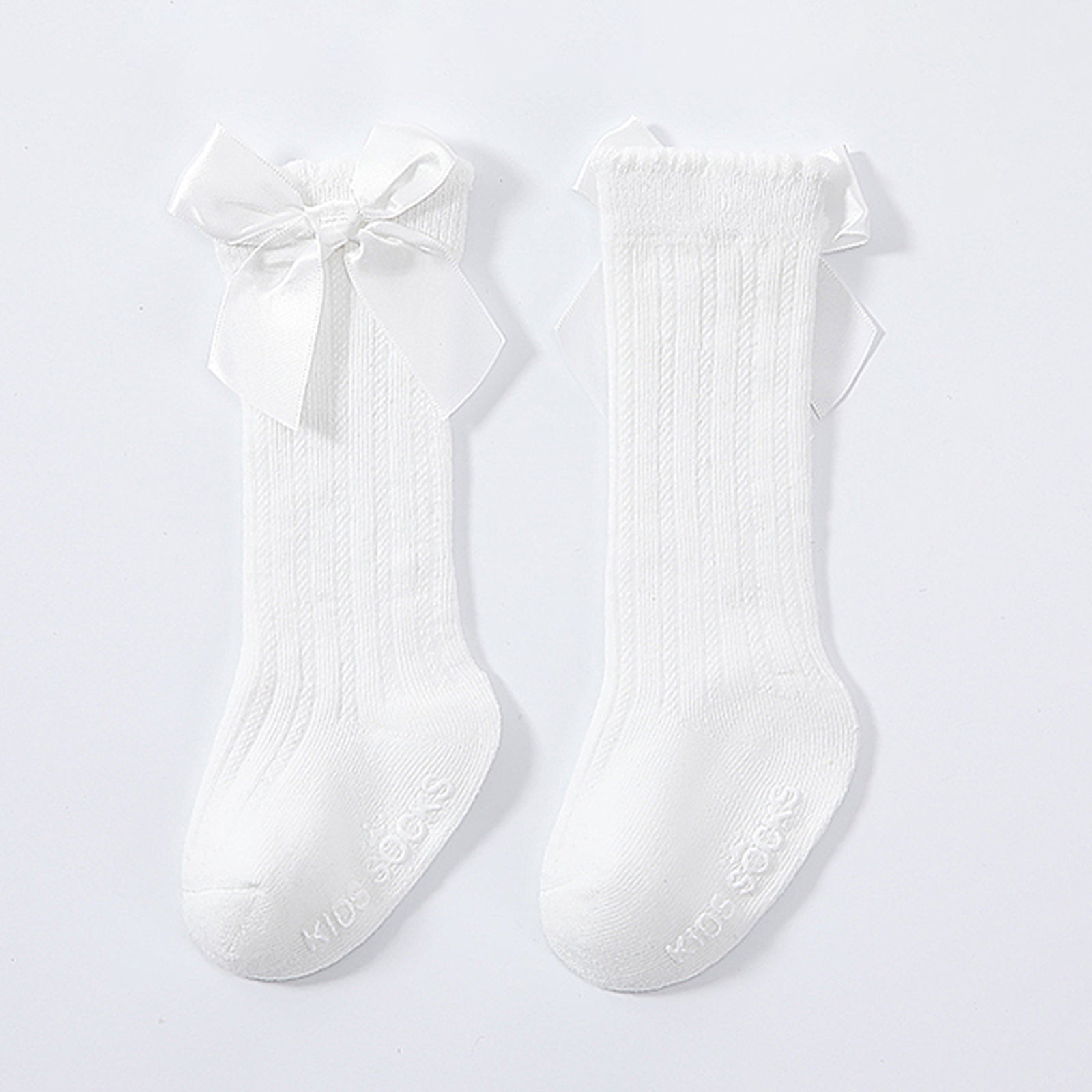 Baby Girls Knee High Socks Bow Ruffled Stockings Newborn Infant Toddlers