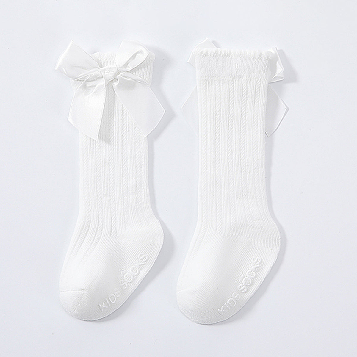 Baby Girls Knee High Socks Bow Ruffled Stockings Newborn Infant Toddlers