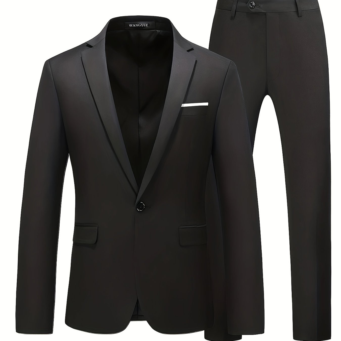 Men's Slim Fit 1 Button Suit Blazer and Pants Set