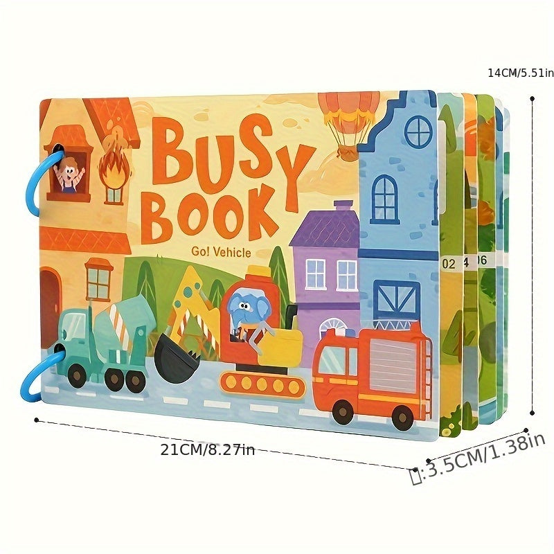 Animal Numbers & Letters Toy Book for 3-6 Years Old