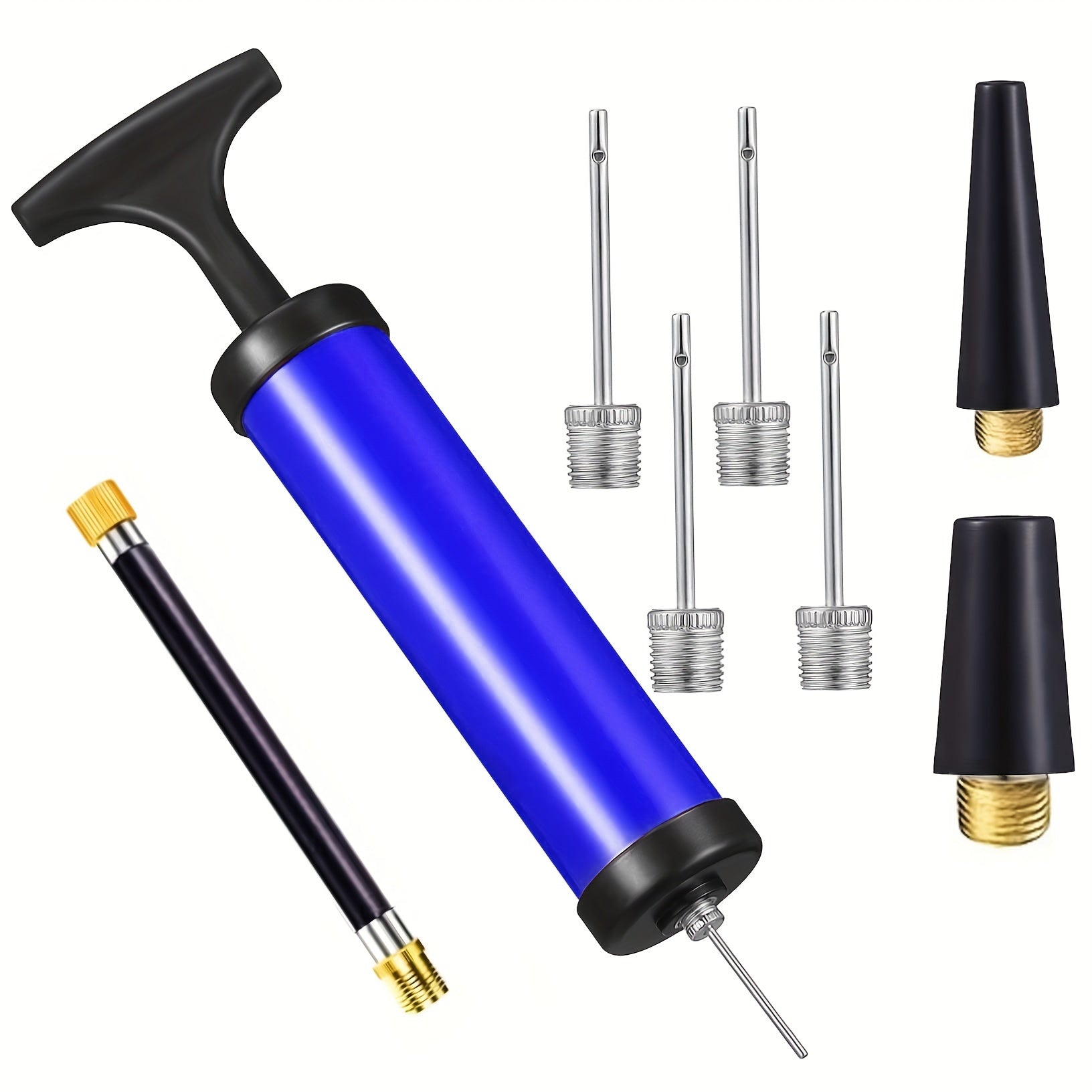 Portable Ball Pump Kit Inflates Balls Efficiently for Sports & Exercise