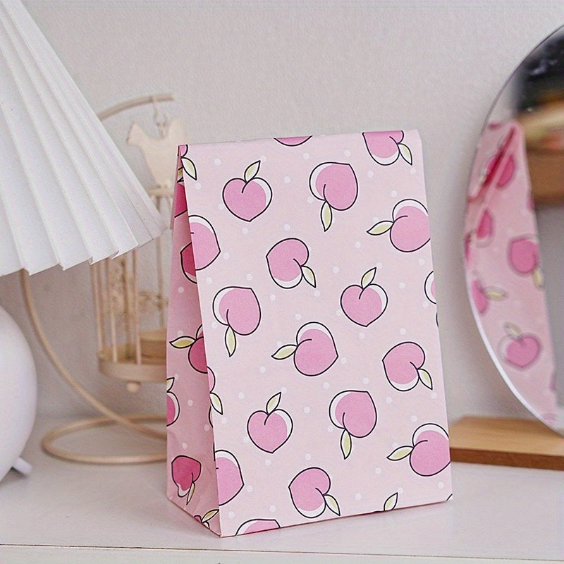 Gift Wrapping Bag Floral Design with Mango and Cherry Pattern