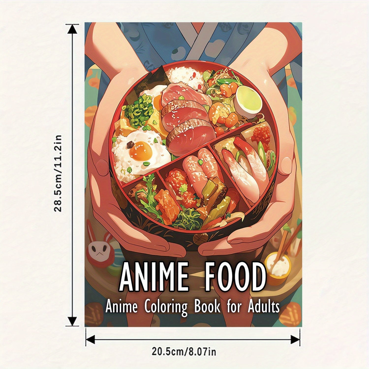 Anime Food Coloring Book: 22 Positive Vibes