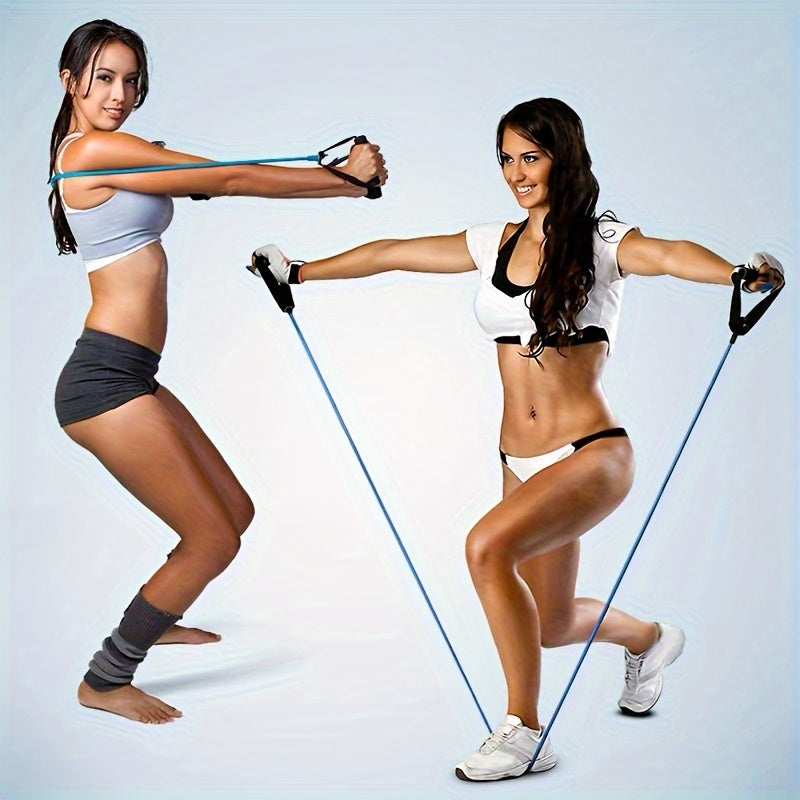 Pilates Tension Rope With 2 Handle Fitness Resistance Rope