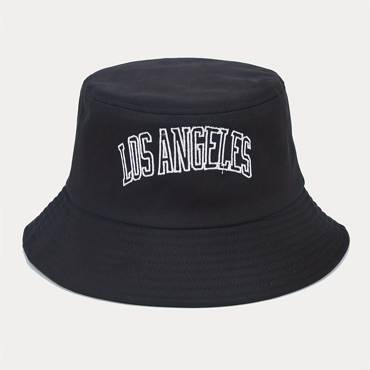 Retro Letter Embroidery Fisherman Hat Outdoor Sun Protection