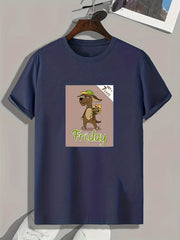 Dog Print Men's Graphic T shirt for Summer