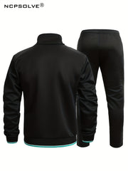 Men's Sports Suit Zip Jacket & Stretch Pants