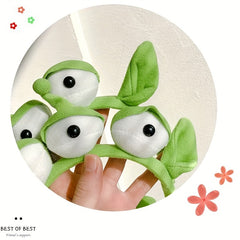 Three Eyes Alien Headband Plush Cartoon Headdress Halloween Costume Cosplay
