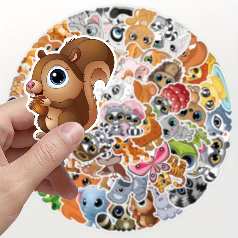 50PCS Animal Graffiti Stickers for Skateboards Water Bottles Hydroflasks