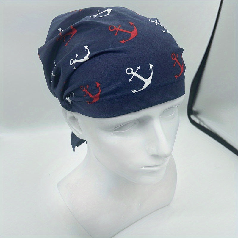 Breathable Pirate Headscarf Hat for Catering Staff