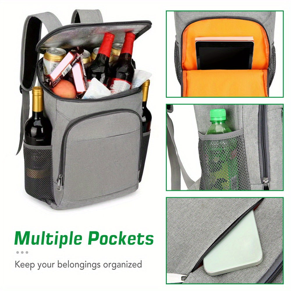 30L Cooler Backpack Insulated Lunch Bag for Outdoors