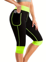 GOTOLY Women Yoga Capris Compression Thermo Pants