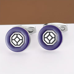 Round Cufflinks Business Classic Retro Cufflinks Suit Decoration