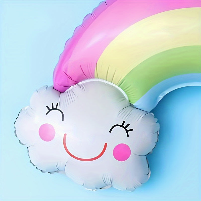 Smile Rainbow Cloud Birthday Party Balloon Decoration