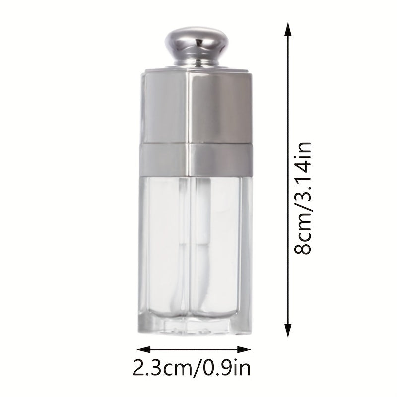 Square Lip Glaze Empty Tube Large Brush Head Long Lasting Waterproof