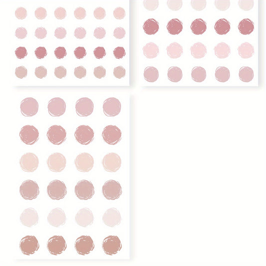 3-Pack Polka Dot Waterproof Marker Stickers