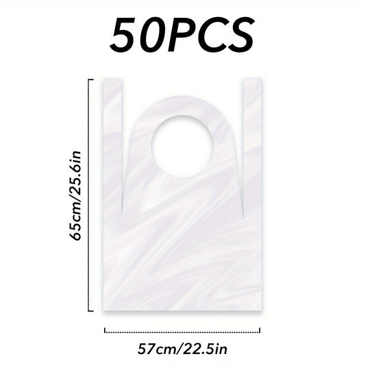Disposable Aprons for Barber Hair Cut - 50/100pcs Anti Dirt Aprons