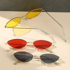 3 Pairs Retro Oval Sunglasses Metal Frame Summer Sun Shades Men Women