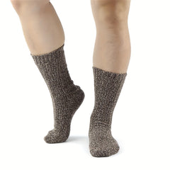 Men's Cartoon Crew Socks Thermal Wool Blend Comfy Casual Unisex