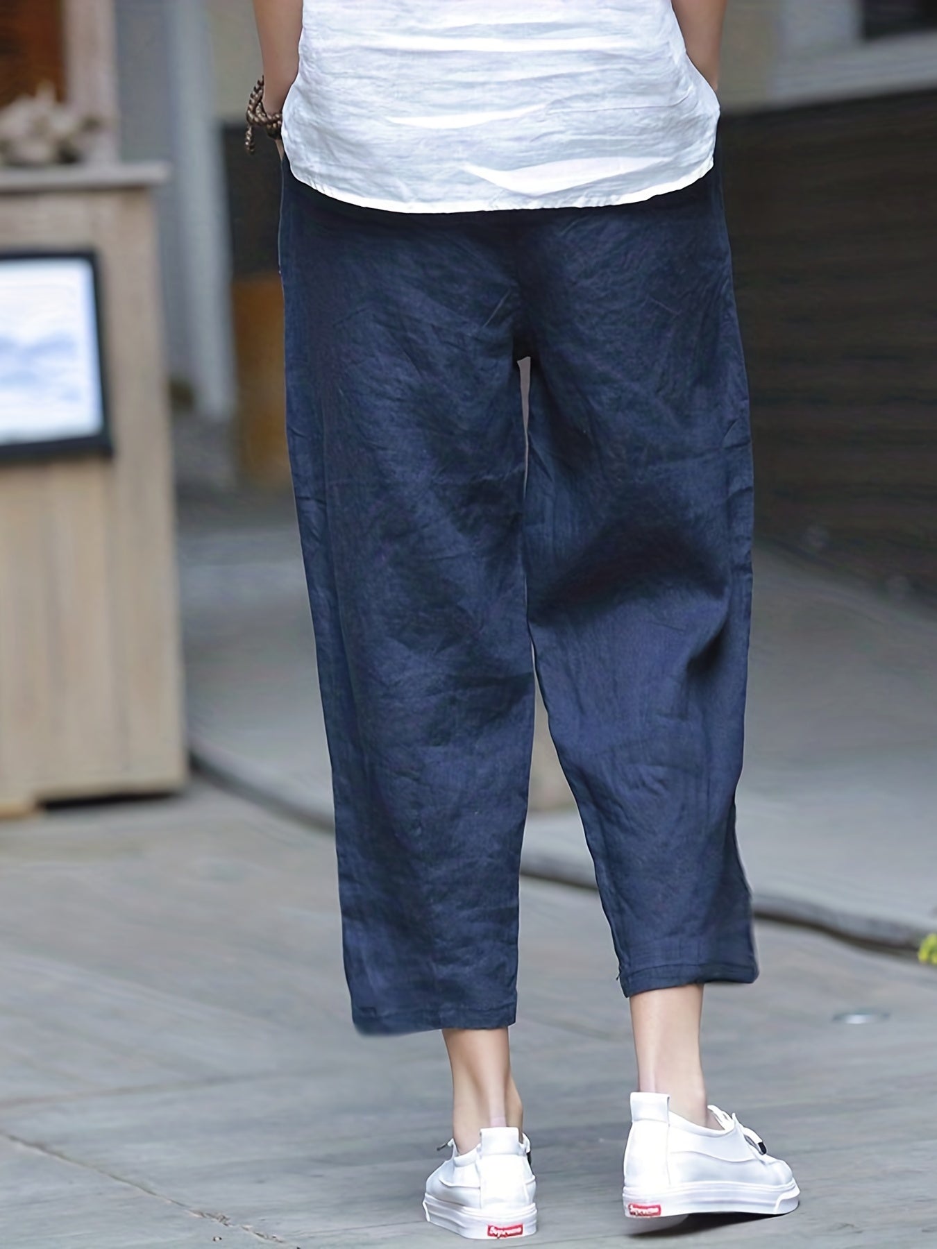  High Rise Wide Leg Pants