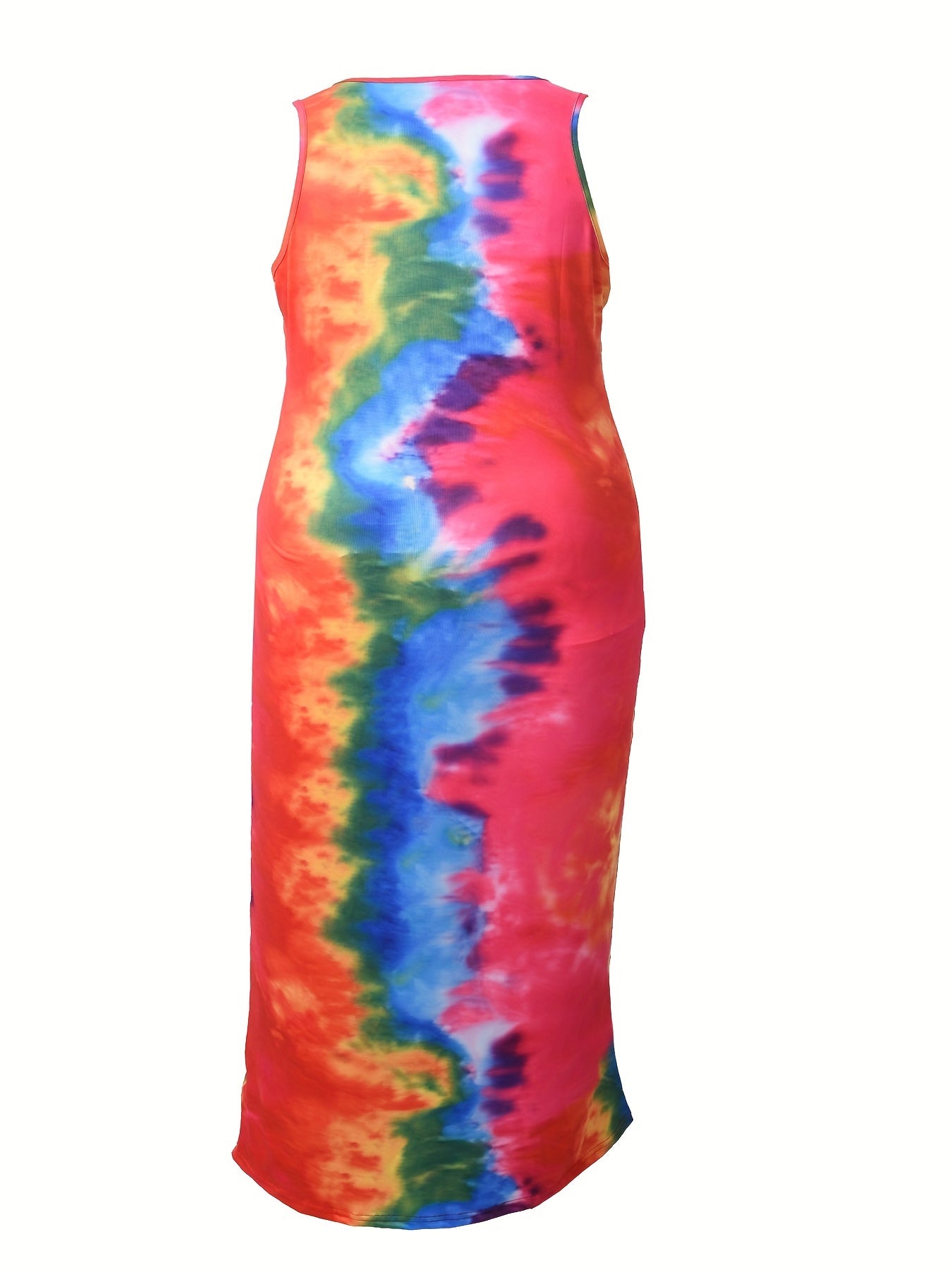  Tie Dye Maxi Tank Dress