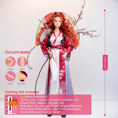 High Simulation BJD Model Doll Figure Toy 12 Joints Movable 12 inch