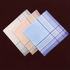 Men's Handkerchief Soft Hanky Classic Mocketer 3pcs 6pcs 40 01cm