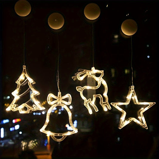 LED Christmas Lights Window Suction Cup Chandeliers