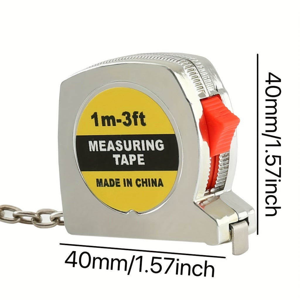 Mini Retractable Keychain Tape Measure Metric & British