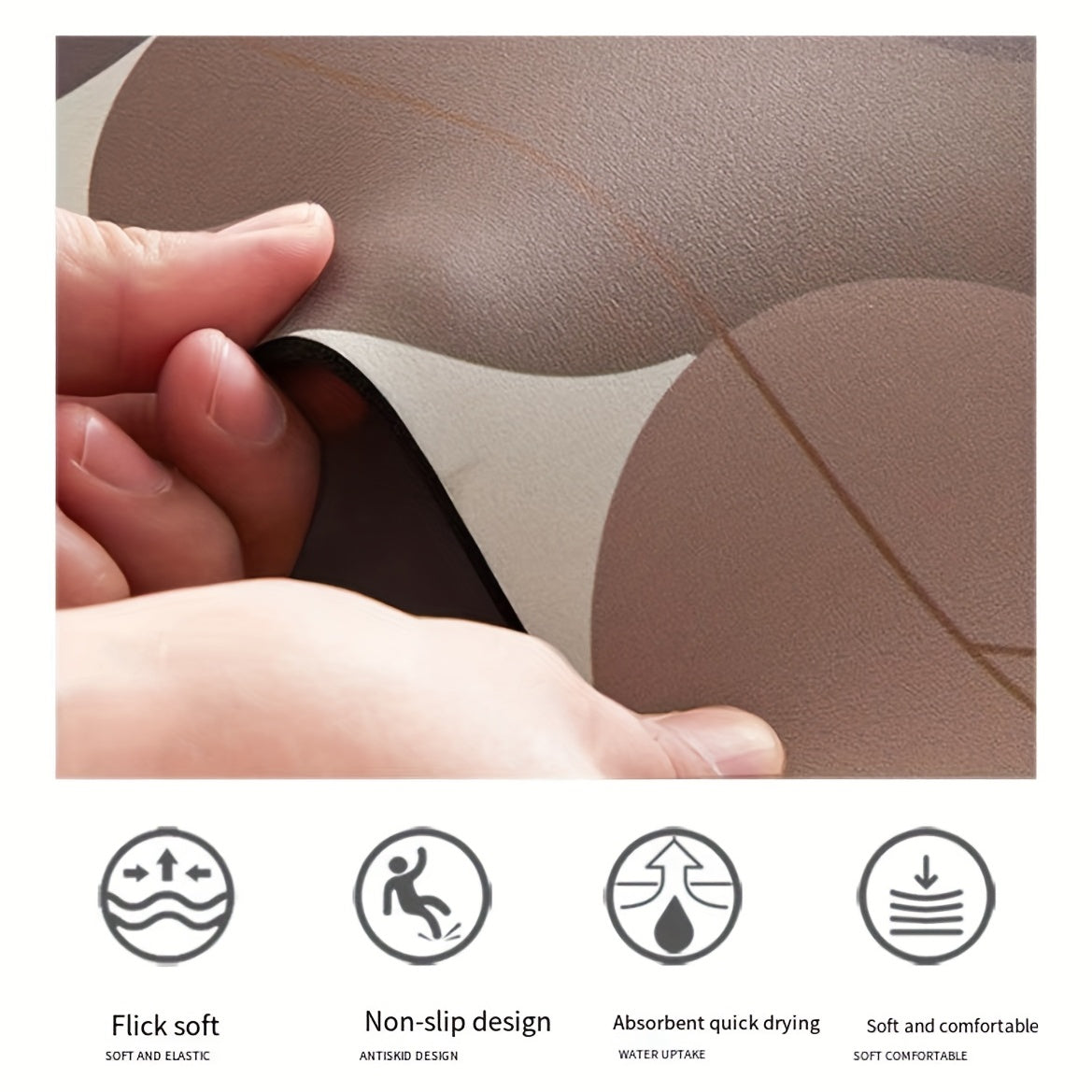 Soft Non-slip Diatom Mud Floor Mat Quick-drying Bath Rug