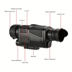 NV300 Monocular Night Vision Device 5X Zoom Magnification