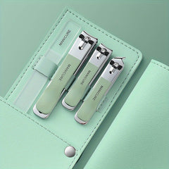 4 Pcs Manicure Set Stainless Steel Nail Clippers Beauty Tool Portable Set