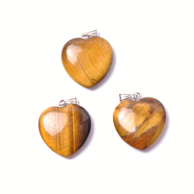 Natural Gemstones Heart Reiki Chakra Pendant