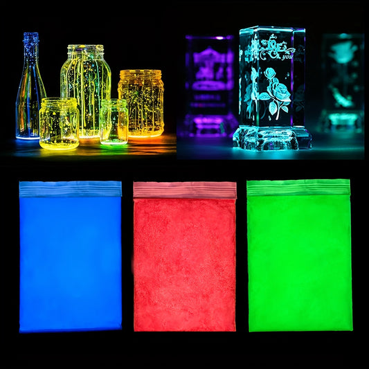 10g Glow In The Dark Pigment 12 Colors Resin Dye Halloween DIY Craft
