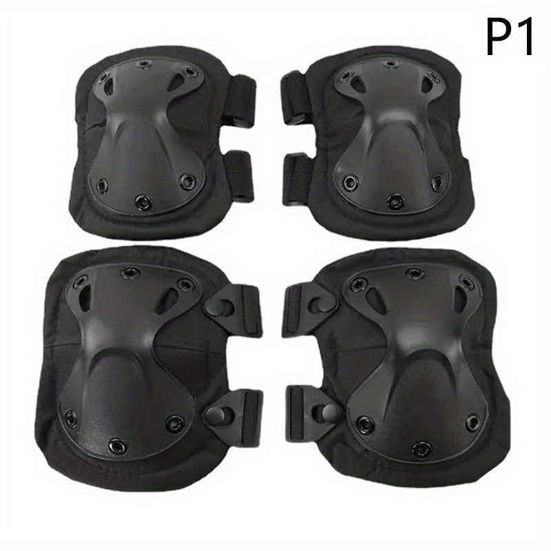 4pcs Outdoor Combat Protective Gear Elbow Knee Pads Set