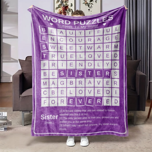 Digital Printed Flannel Blanket Soft Lightweight Warm for Sofa Bed Office Nap