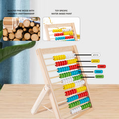 Wooden Abacus Counting Frame Toy for Kids - Educational Math Game