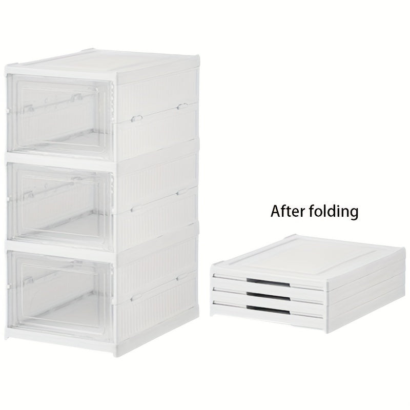 Clear Shoe Storage Boxes Stackable Shoe Organizer