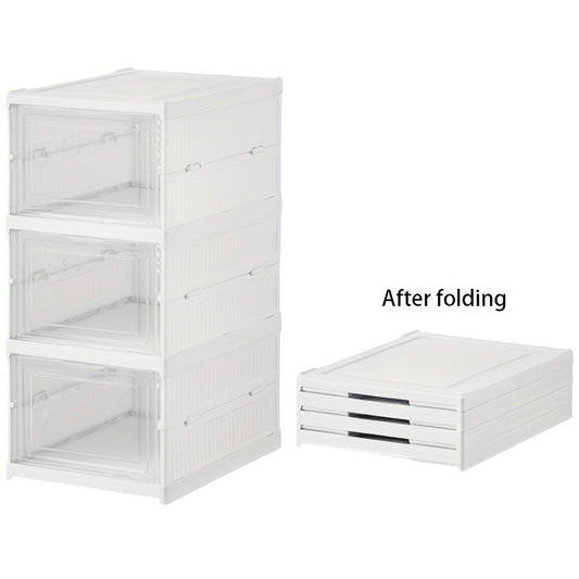 Clear Shoe Storage Boxes Stackable Shoe Organizer