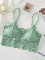 Lace Wireless Push Up Bra - Comfortable & Breathable Lingerie