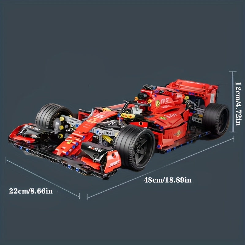 Red Formula Racing Building Blocks Set