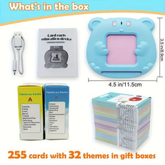 Bilingual Flash Cards for Toddlers - Spanish Pocket Vocabulary Learning Toy