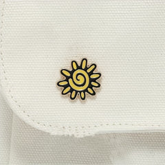 Small Sun Metal Badge Enamel Pin