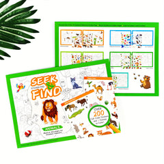 Animal Sticker Adventure Book - 10 Mysterious Scenes