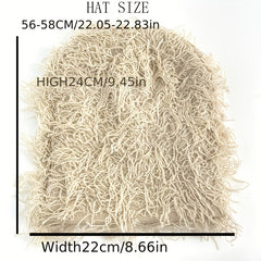 Camouflage Windproof Knit Beanie Hat for Men and Women